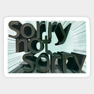 Sorry Not Sorry Stickers Sticker